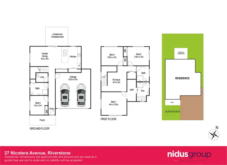Floorplan of Homely house listing, 27 Nicotera Avenue, Riverstone NSW 2765