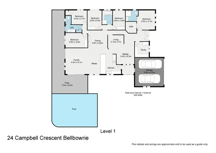 Floorplan of Homely house listing, 24 Campbell Crescent, Bellbowrie QLD 4070