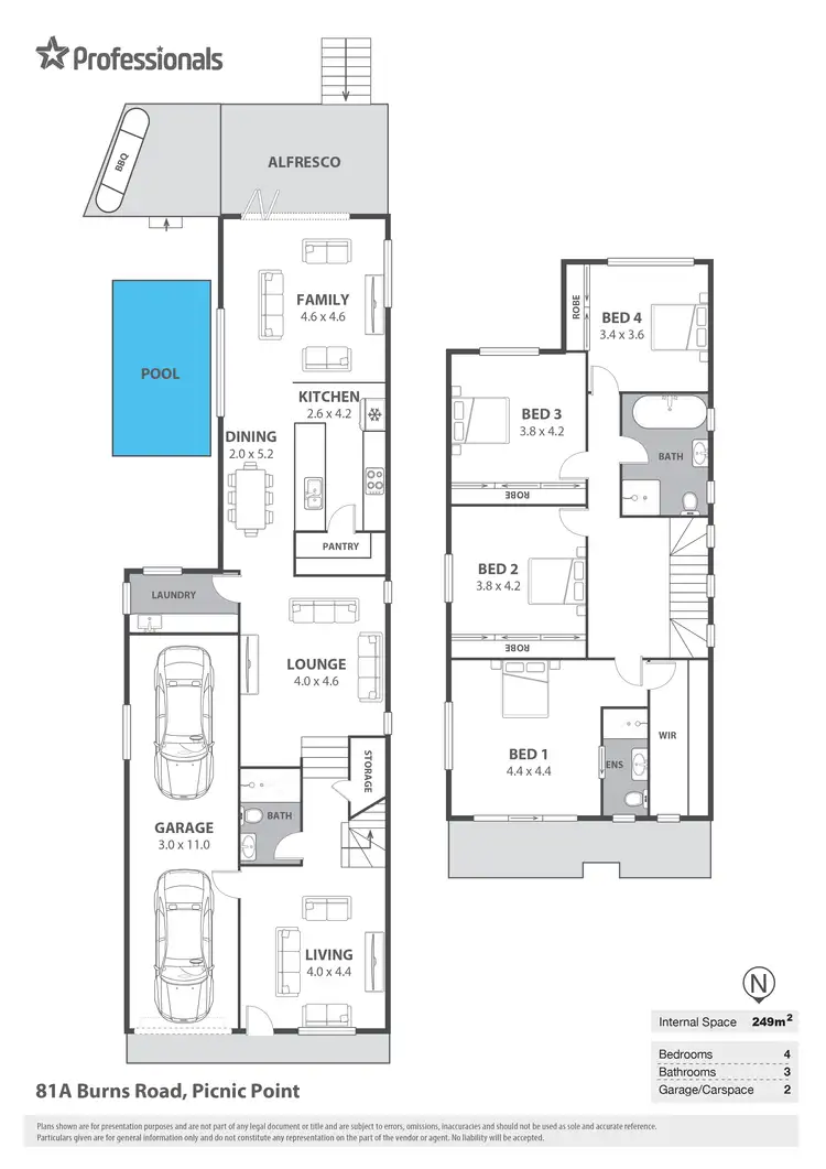 Floorplan of Homely house listing, 81A Burns Road, Picnic Point NSW 2213