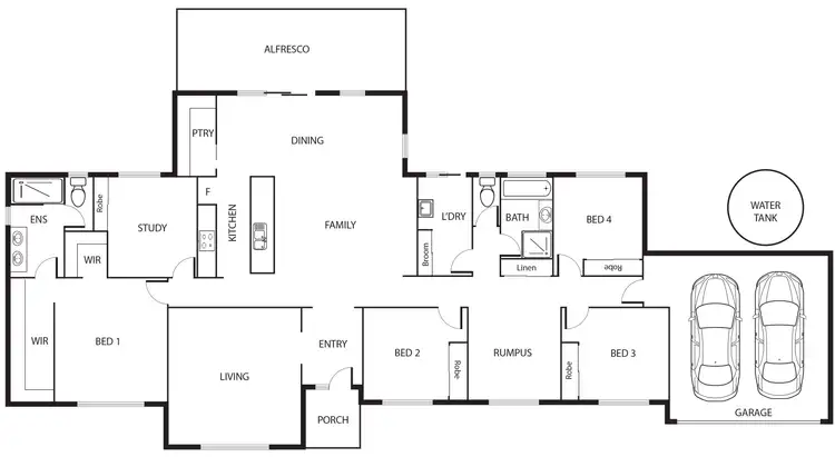 Floorplan of Homely rural property listing, 104 Collector Road, Gunning NSW 2581