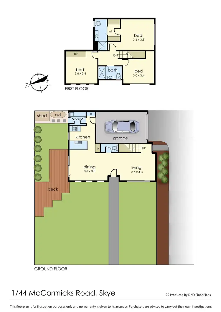 Floorplan of Homely townhouse listing, 1/44 Mccormicks Road, Skye VIC 3977