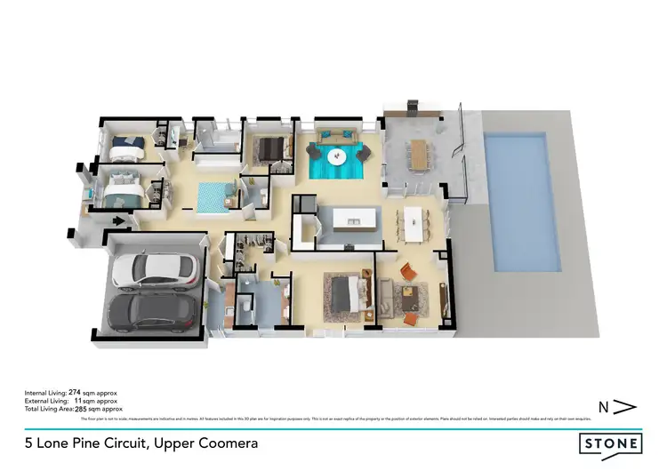 Floorplan of Homely house listing, 5 Lone Pine Circuit, Upper Coomera QLD 4209