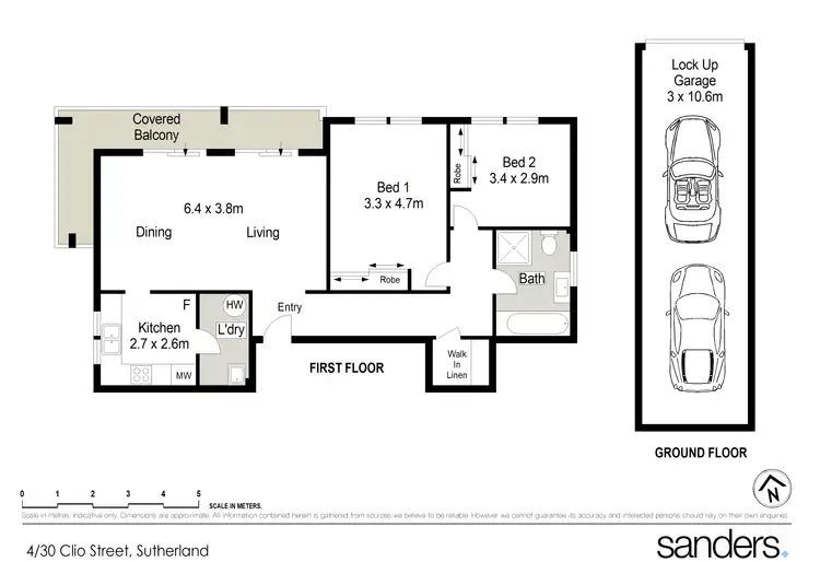 Floorplan of Homely unit listing, 4/30 Clio Street, Sutherland NSW 2232