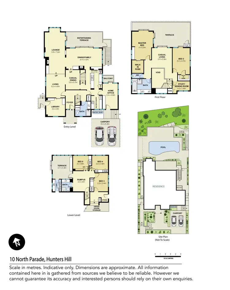 Floorplan of Homely house listing, 10 North Parade, Hunters Hill NSW 2110