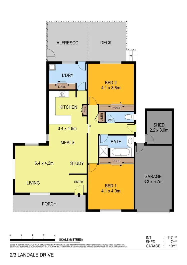 Floorplan of Homely unit listing, 2/3 Landale Drive, Strathdale VIC 3550