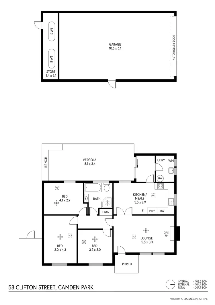 Floorplan of Homely house listing, 58 Clifton Street, Camden Park SA 5038