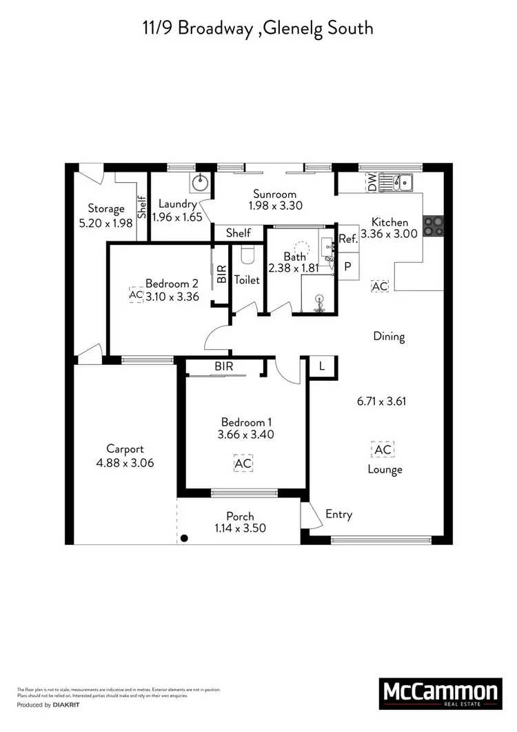Floorplan of Homely unit listing, 11/9 Broadway, Glenelg South SA 5045