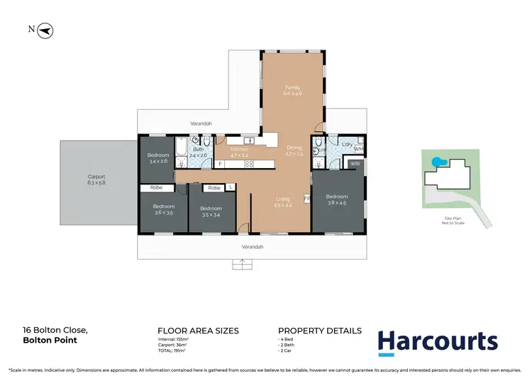 Floorplan of Homely house listing, 16 Bolton Close, Bolton Point NSW 2283