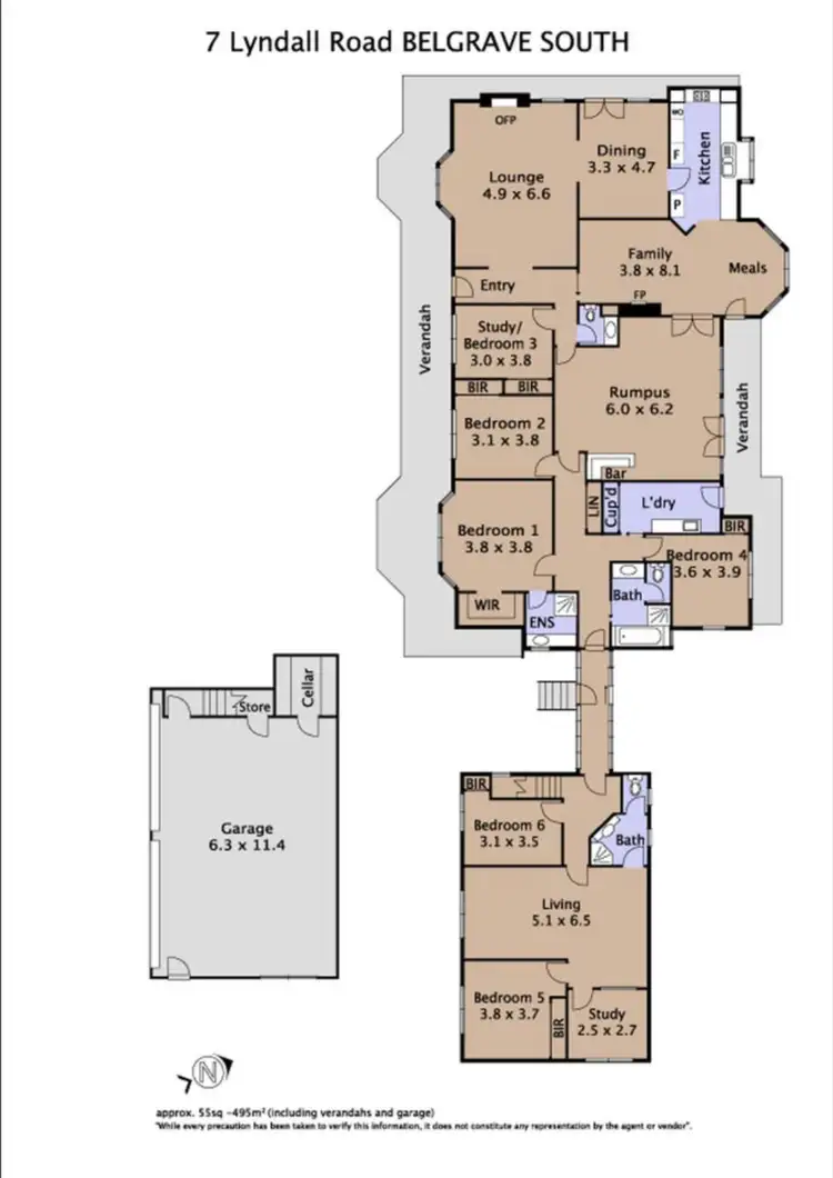 Floorplan of Homely house listing, 7 Lyndall Road, Belgrave South VIC 3160