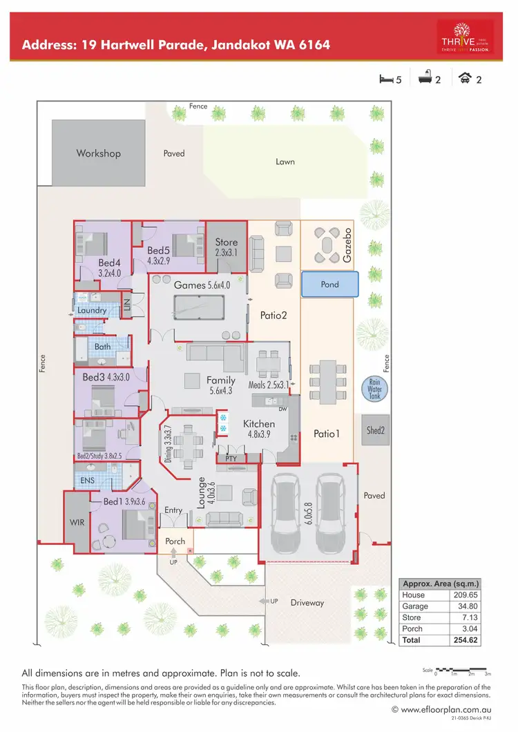 Floorplan of Homely house listing, 19 Hartwell Parade, Jandakot WA 6164