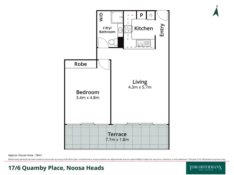 Floorplan of Homely unit listing, 17/6 Quamby Place, Noosa Heads QLD 4567