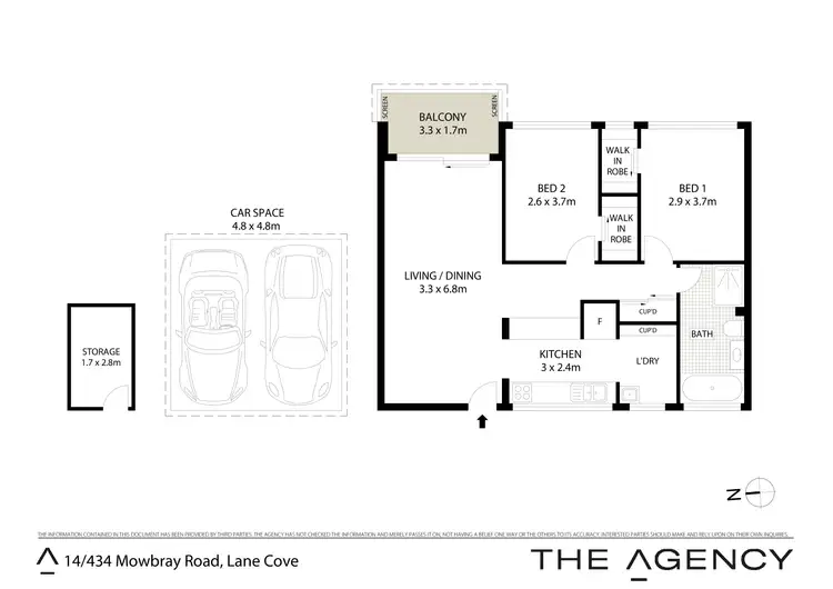 Floorplan of Homely apartment listing, 14/434-436 Mowbray Road, Lane Cove NSW 2066
