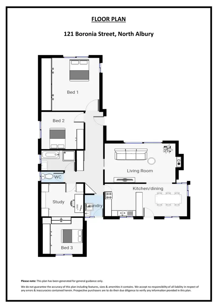 Floorplan of Homely house listing, 121 Boronia Street, North Albury NSW 2640