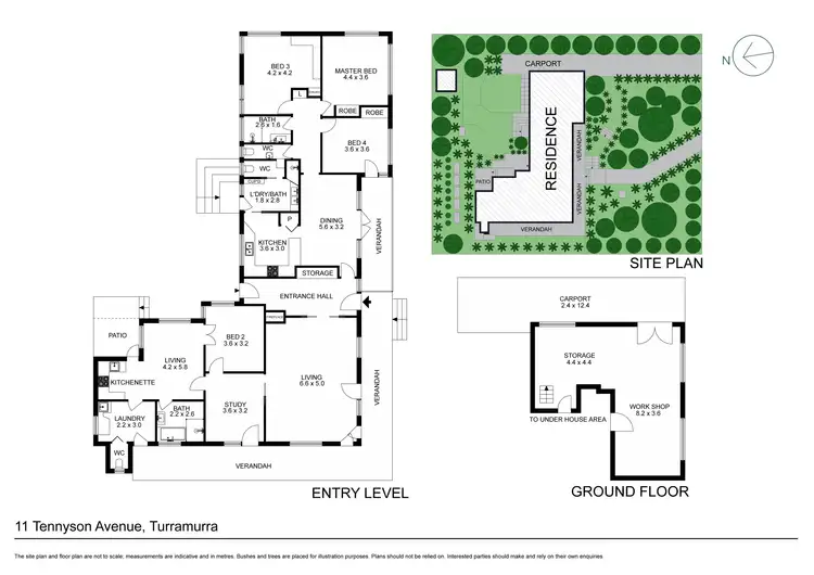 Floorplan of Homely house listing, 11 Tennyson Avenue, Turramurra NSW 2074