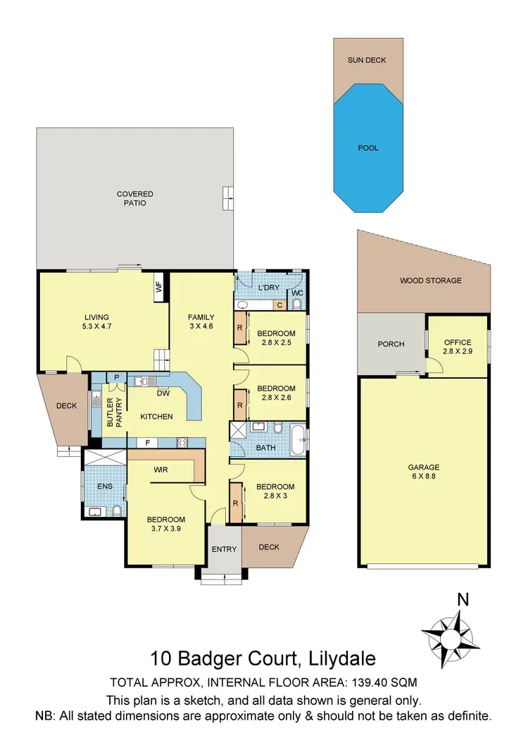 Floorplan of Homely house listing, 10 Badger Court, Lilydale VIC 3140