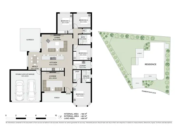 Floorplan of Homely house listing, 8 Pemberton Place, Miners Rest VIC 3352