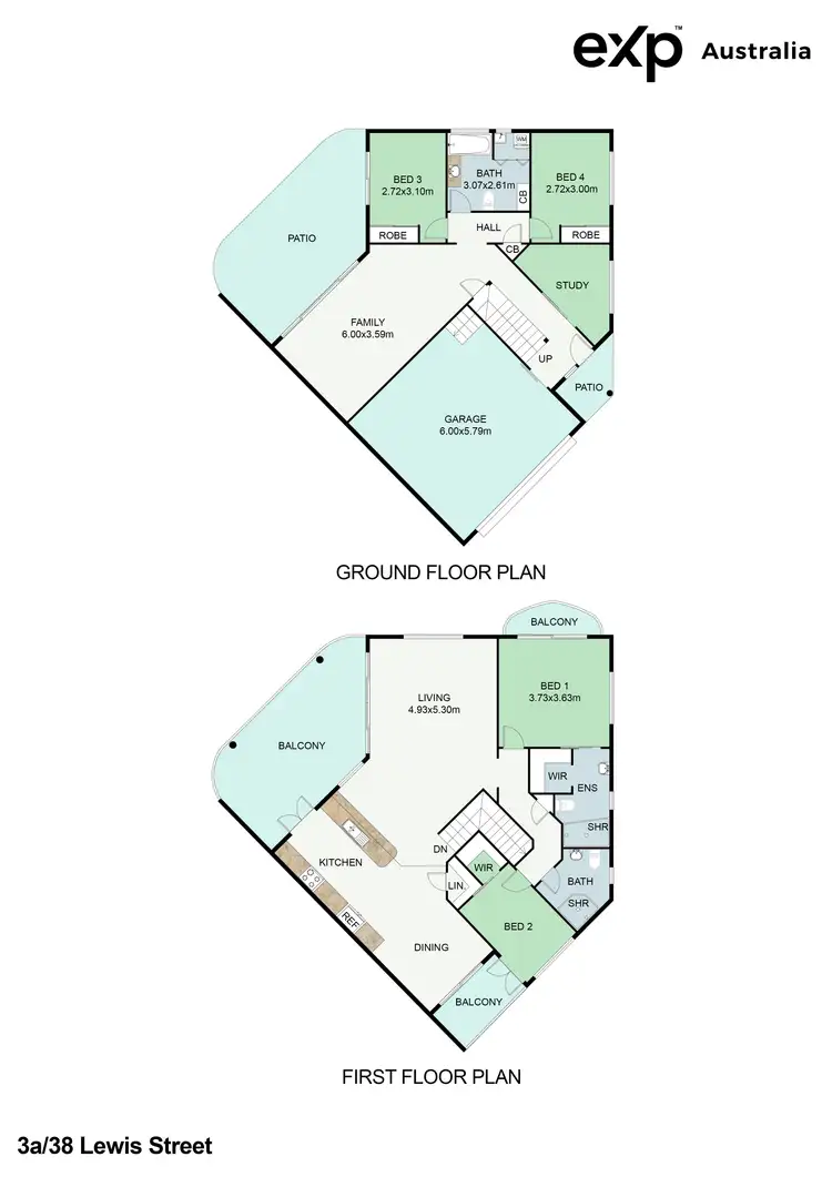 Floorplan of Homely townhouse listing, 3a/38 Lewis Street, Old Bar NSW 2430