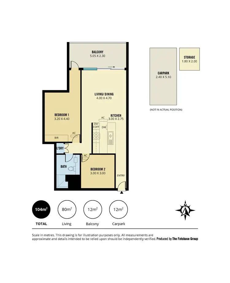 Floorplan of Homely apartment listing, 204/211 Grenfell Street, Adelaide SA 5000