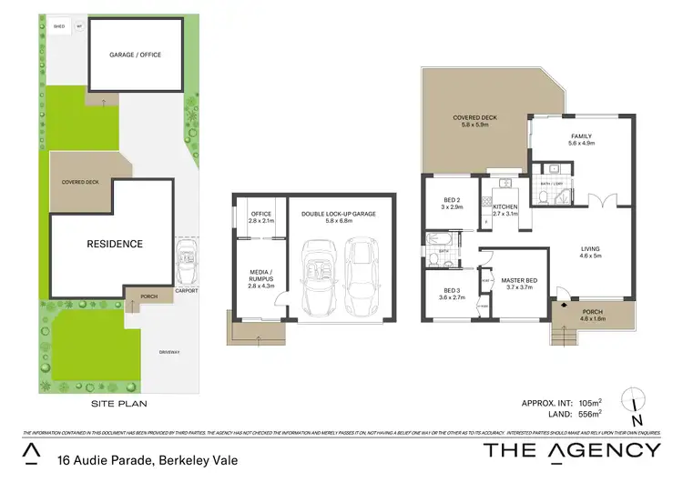 Floorplan of Homely house listing, 16 Audie Parade, Berkeley Vale NSW 2261