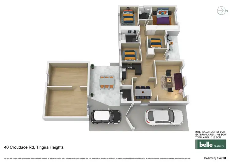 Floorplan of Homely house listing, 40 Croudace Road, Tingira Heights NSW 2290