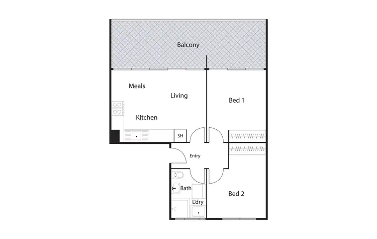 Floorplan of Homely apartment listing, 8/4 Wilkins Street, Mawson ACT 2607