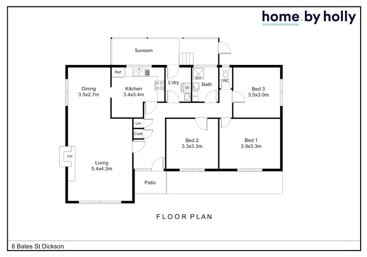 Floorplan of Homely house listing, 8 Bates Street, Dickson ACT 2602