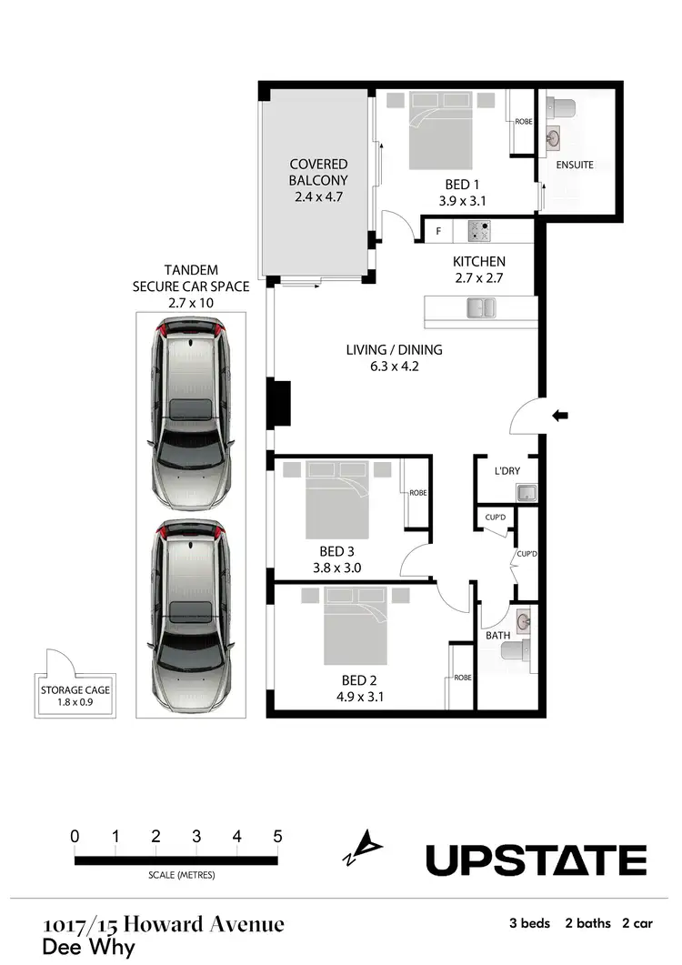 Floorplan of Homely unit listing, 1017/15 Howard Avenue, Dee Why NSW 2099