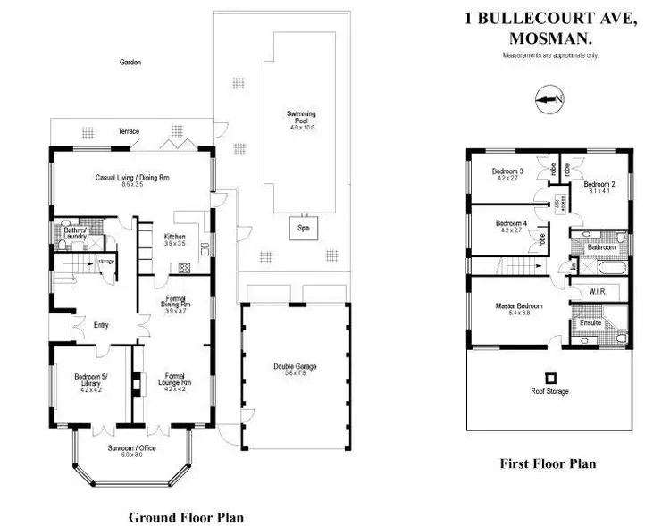 Floorplan of Homely house listing, 1 Bullecourt Avenue, Mosman NSW 2088