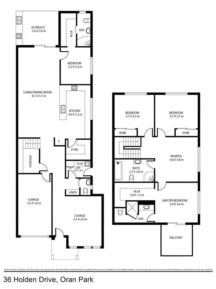 Floorplan of Homely house listing, 36A Holden Drive, Oran Park NSW 2570