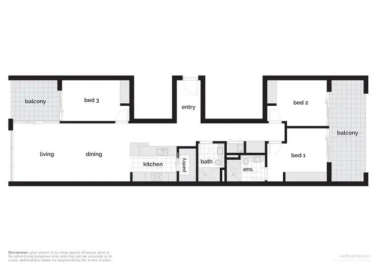 Floorplan of Homely apartment listing, 8/39 Chandler Street, Belconnen ACT 2617