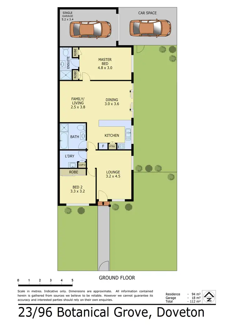 Floorplan of Homely unit listing, 23/96 Botanical Grove, Doveton VIC 3177