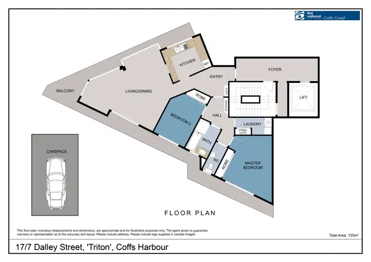 Floorplan of Homely unit listing, 17/7 Dalley Street, Coffs Harbour NSW 2450