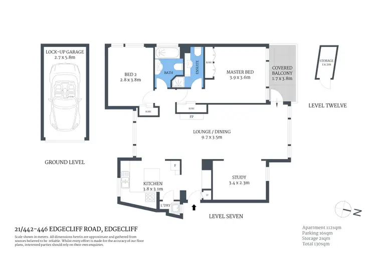 Floorplan of Homely apartment listing, 21/442-446 Edgecliff Road, Edgecliff NSW 2027