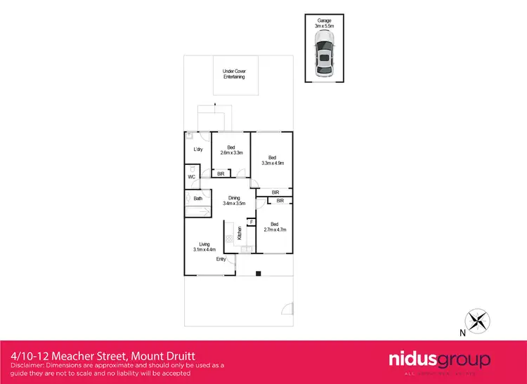 Floorplan of Homely villa listing, 4/10-12 Meacher Street, Mount Druitt NSW 2770