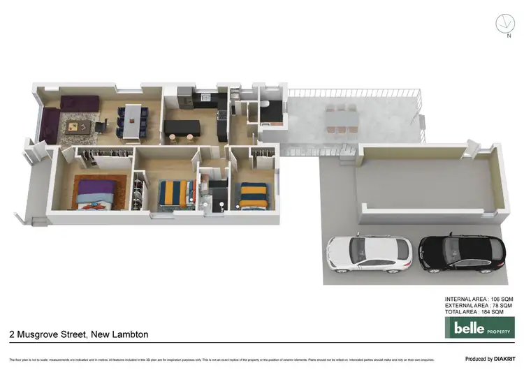 Floorplan of Homely house listing, 2 Musgrove Street, New Lambton NSW 2305