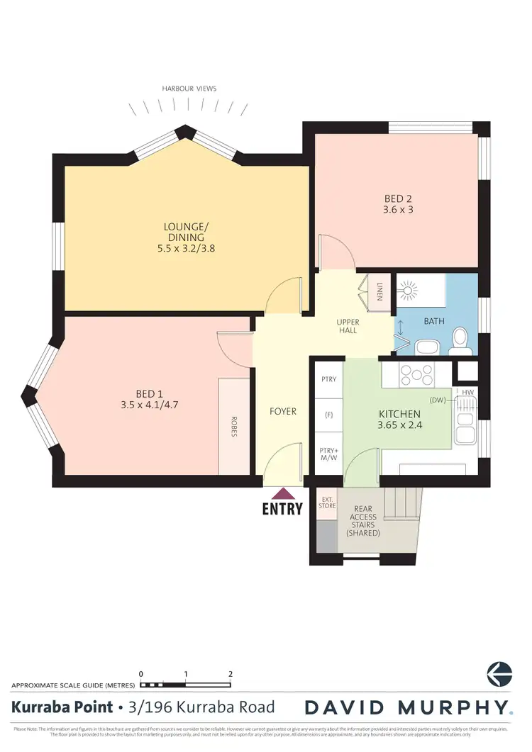 Floorplan of Homely apartment listing, 3/196 Kurraba Road, Kurraba Point NSW 2089