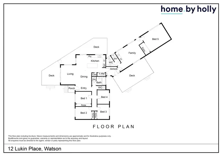 Floorplan of Homely house listing, 12 Lukin Place, Watson ACT 2602