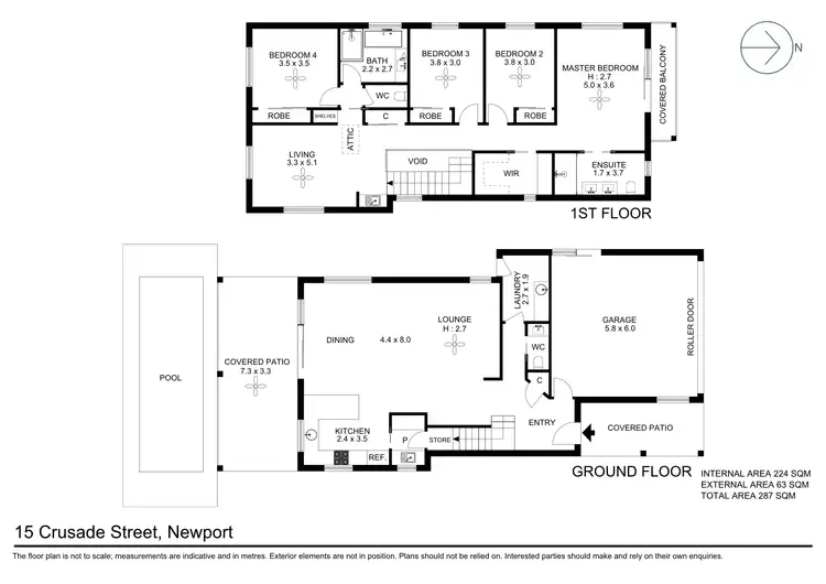 Floorplan of Homely house listing, 15 Crusade Street, Newport QLD 4020
