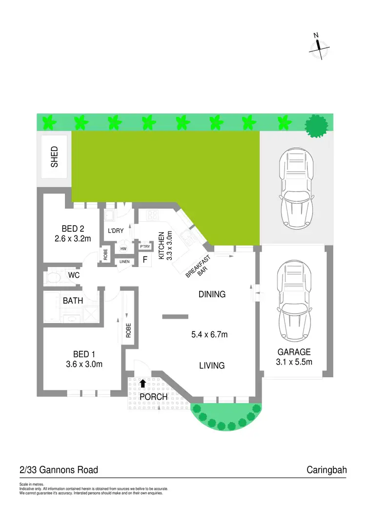 Floorplan of Homely villa listing, 2/33-37 Gannons Road, Caringbah NSW 2229