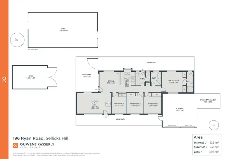 Floorplan of Homely house listing, 196 Ryan Road, Sellicks Hill SA 5174