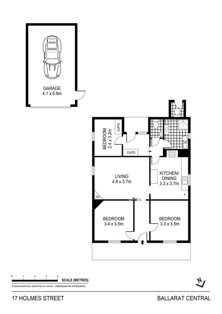 Floorplan of Homely house listing, 17 Holmes Street, Ballarat Central VIC 3350