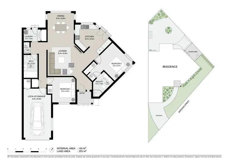 Floorplan of Homely unit listing, 1/2 Lisbon Road, Mudgee NSW 2850