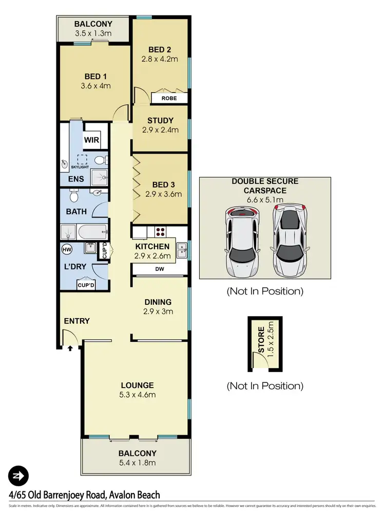 Floorplan of Homely unit listing, 4/65 Old Barrenjoey Road, Avalon Beach NSW 2107