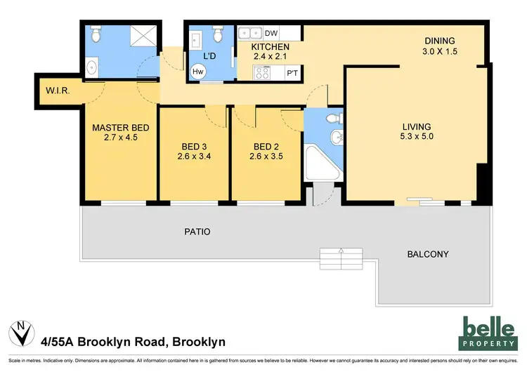 Floorplan of Homely apartment listing, 4/55A Brooklyn Road, Brooklyn NSW 2083