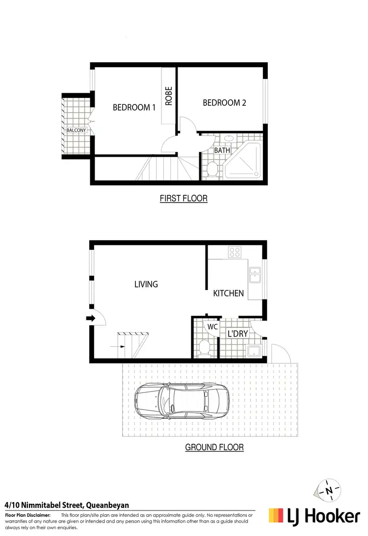 Floorplan of Homely townhouse listing, 4/10 Nimmitabel Street, Queanbeyan NSW 2620