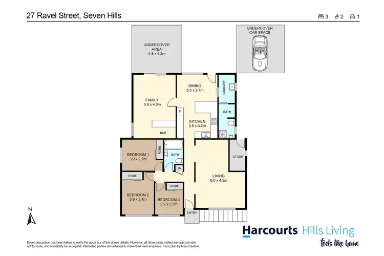 Floorplan of Homely house listing, 27 Ravel Street, Seven Hills NSW 2147