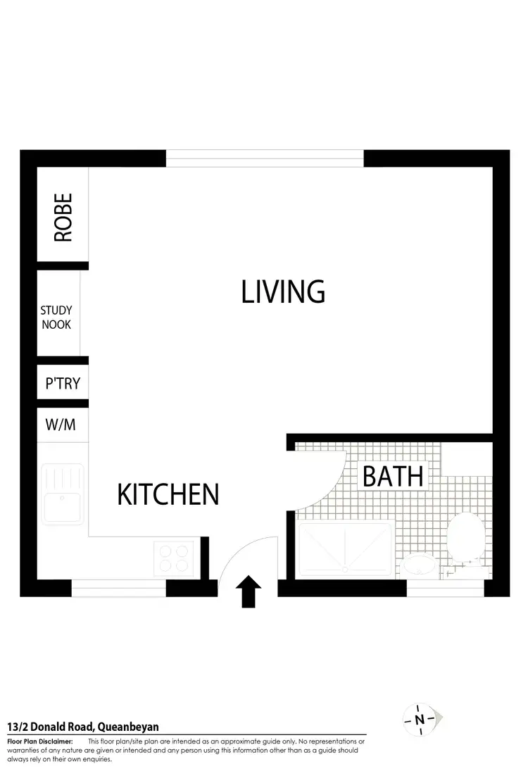 Floorplan of Homely unit listing, 13/2 Donald Road, Queanbeyan NSW 2620