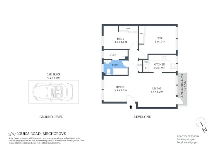 Floorplan of Homely apartment listing, 5/67 Louisa Road, Birchgrove NSW 2041