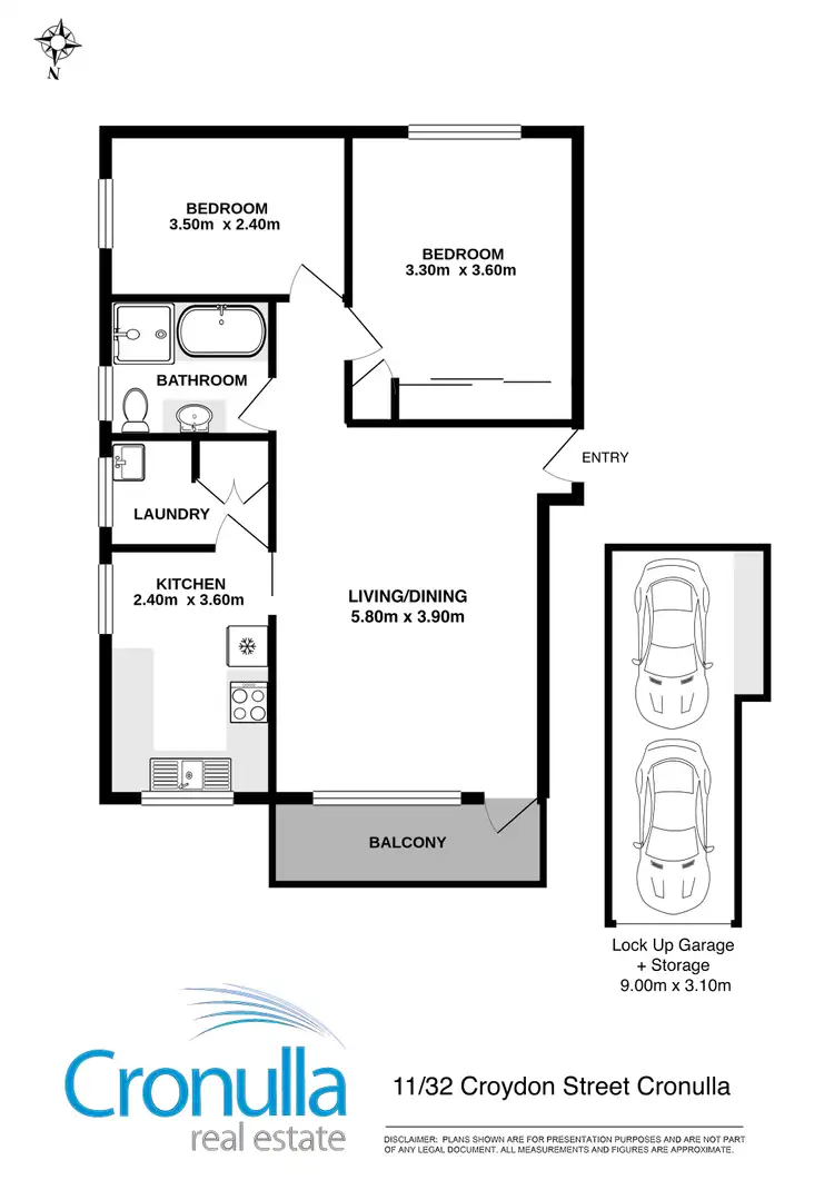Floorplan of Homely apartment listing, 11/32 Croydon Street, Cronulla NSW 2230