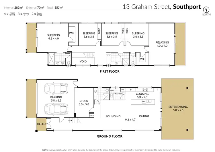 Floorplan of Homely house listing, 13 Graham Street, Southport QLD 4215
